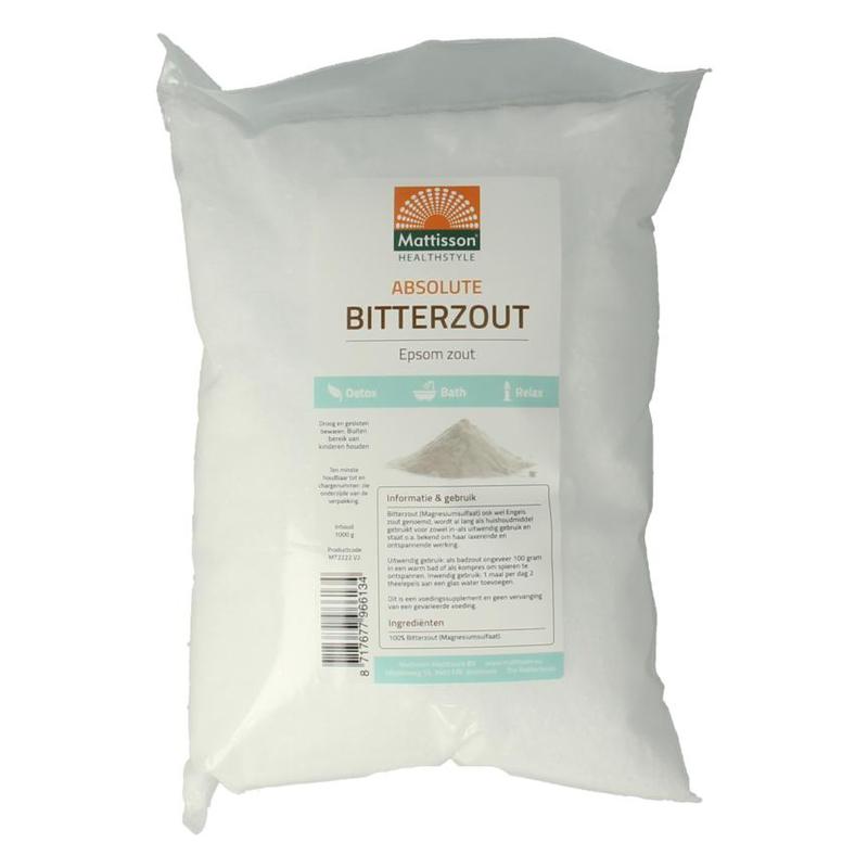 Mattisson Mattisson Bitterzout Epsom Magnsulf 1kg - 1kg