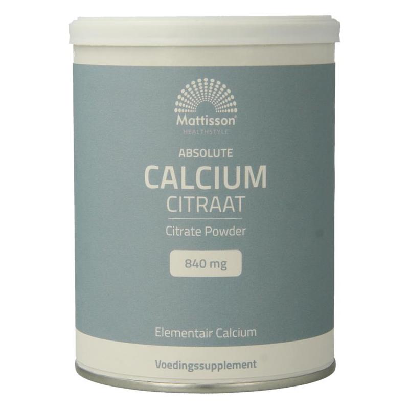 Mattisson Mattisson Calcium Citraat Poeder 125g - 125gr