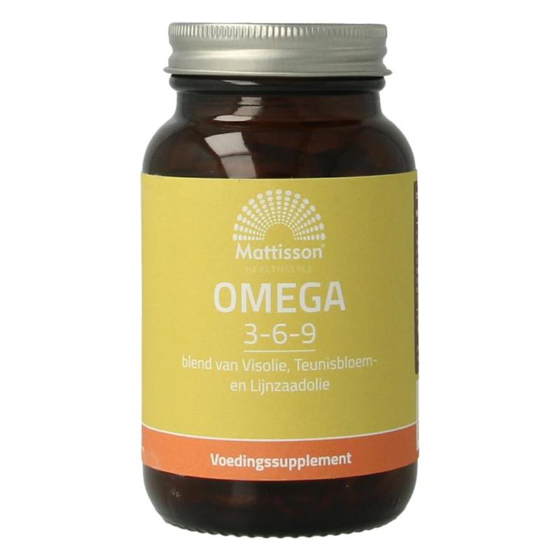 Mattisson Mattisson Omega 3-6-9 Vis Teunisbloem Lijnzaadolie - 60cp