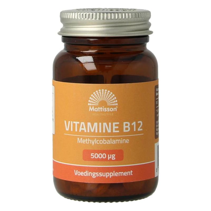 Mattisson Mattisson Vitamine B12 5000mcg 60 tabl. - 60ztb