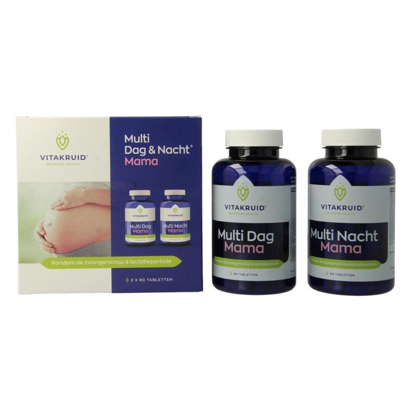 Vitakruid Vitakruid Multi Dag & Nacht Mama 100% vegan - 180tb