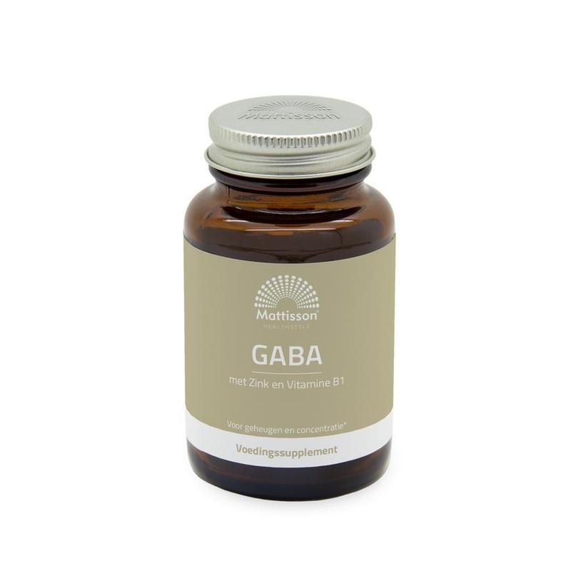 Mattisson Mattisson Gaba 1000mg met Zink en Vitamine B1 - 60tb