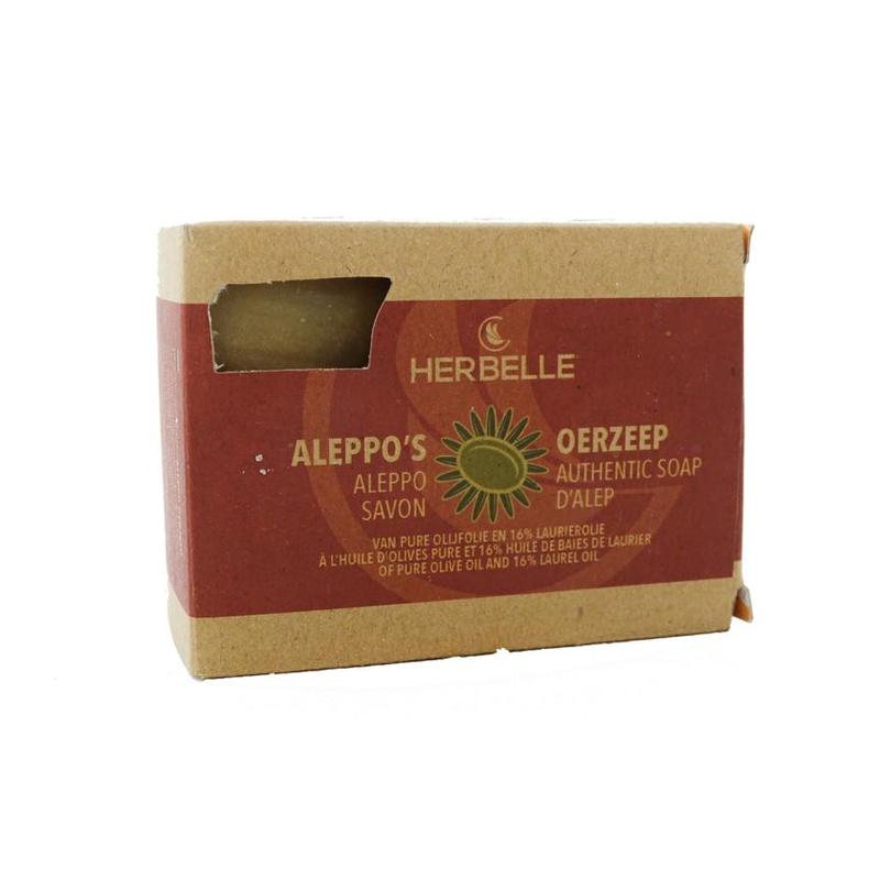 Herbelle Herbelle Aleppo zeep olijf + 16% laurier - 180gr