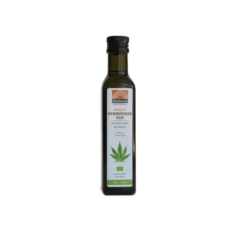Mattisson Mattisson Bio Hennepzaad Olie Raw 250ml - 250ml