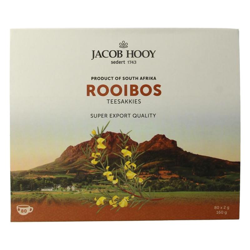 Jacob hooy Jacob Hooy ROOIBOS 80 SAKKIES - 80zk