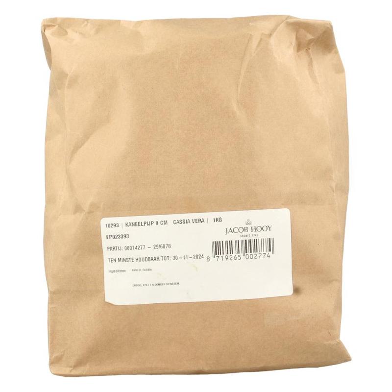 Jacob hooy jacob Hooy KANEELPIJP 8 CM CASSIA VERA - 1kg