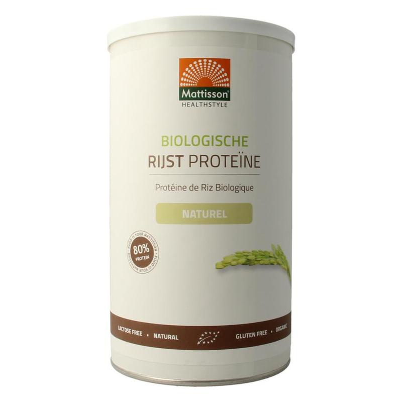 Mattisson Mattisson Bio Rijst Proteïne Poeder Naturel - 500gr