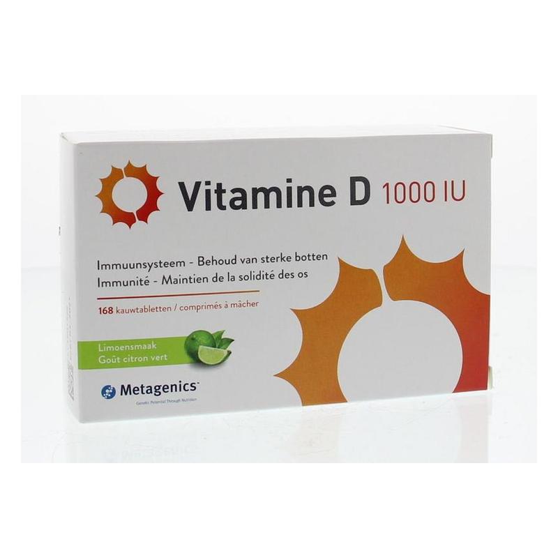 Metagenics Metagenics Vitamine D 1000IU NF 168KTABL - 168tb