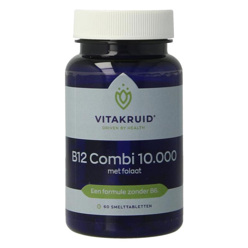 Vitakruid Vitakruid B12 Combi 10.000 met Actief Folaat - 60stb