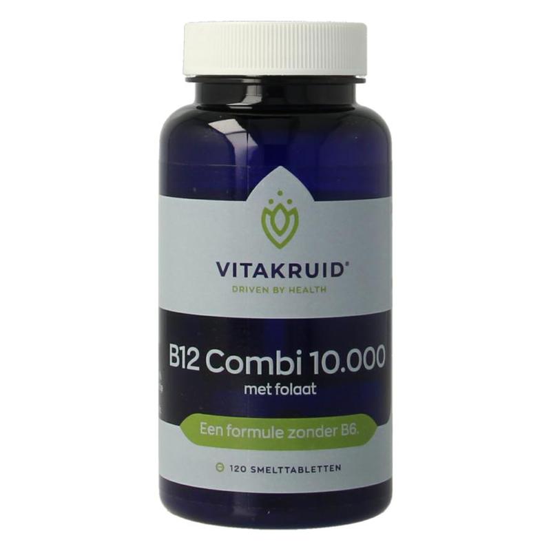 Vitakruid Vitakruid B12 Combi 10.000 met Actief Folaat - 120stb