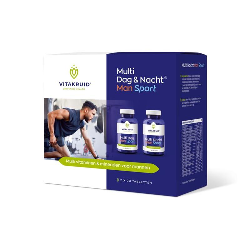 Vitakruid Vitakruid Multi Dag/Nacht Man Sport 100% Vegan - 180tb