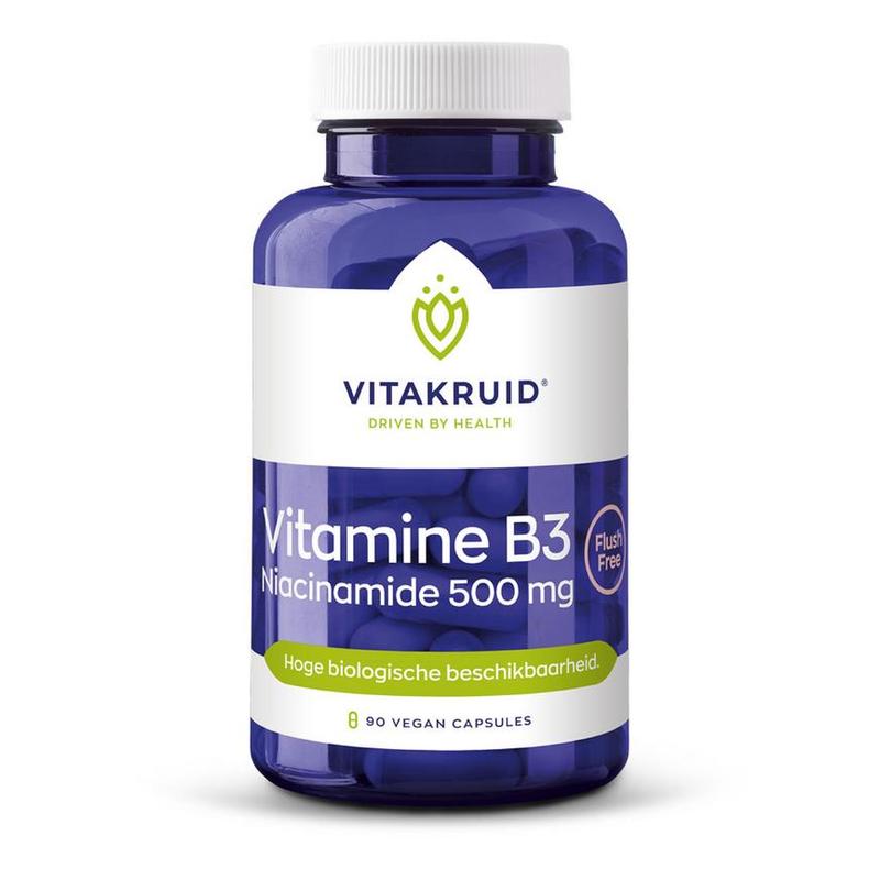 Vitakruid Vitakruid Vitamine B3 Niacinamide 500mg Flush Free - 90vcp