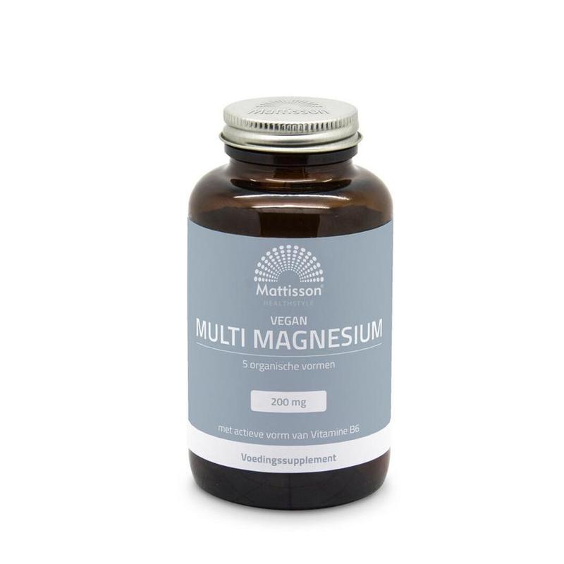 Mattisson Mattisson Multi Magnesium 200mg Vegan 5 organische - 90tb