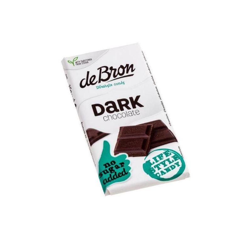 De bron De Bron Dark Chocolate Stevia - 85gr