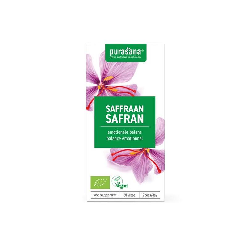 Purasana Purasana Saffraan Extract 15mg Bio - 60vcp