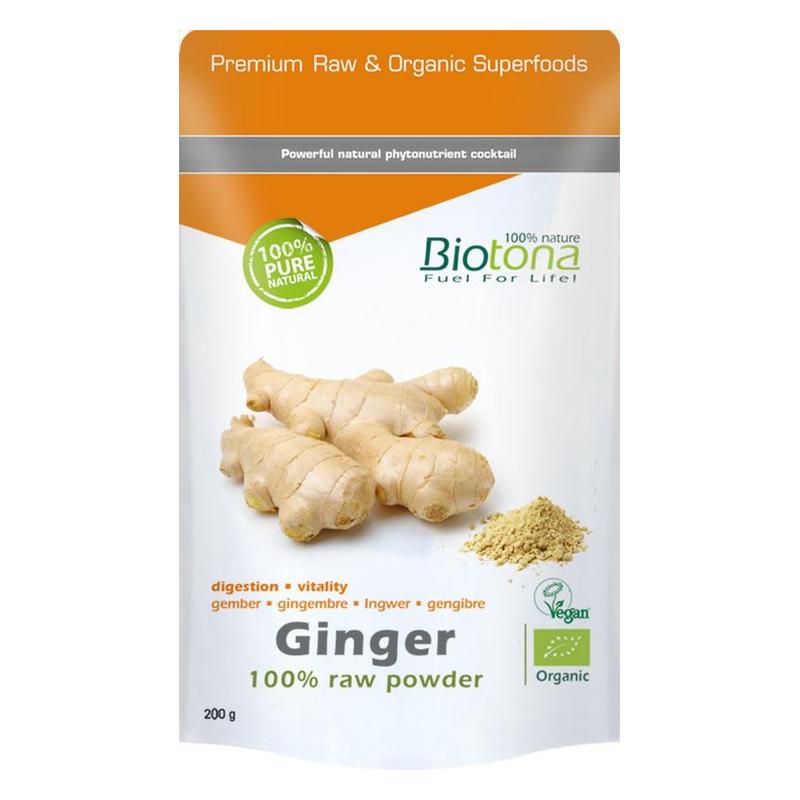 Biotona Biotona Ginger raw 200g BIO - 200gr