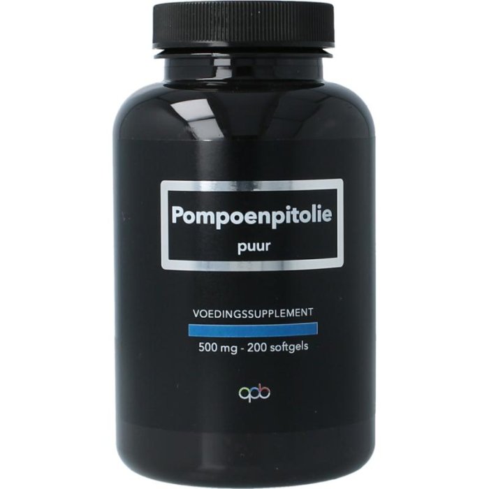 Apb holland APB Holland Pompoenpitolie omega 6/9 500mg puur - 200sft