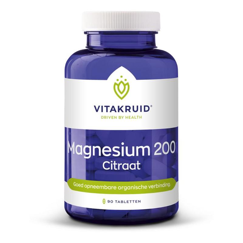 Vitakruid Vitakruid Magnesium 200 Citraat - 90tb