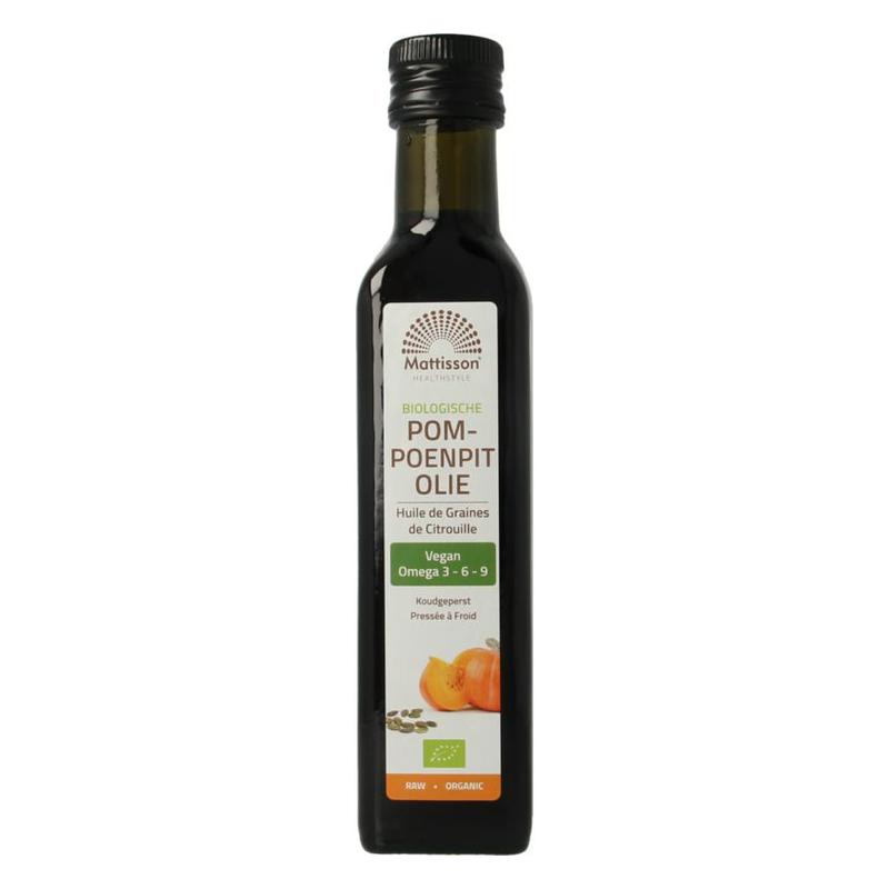 Mattisson Mattisson Bio Pompoenpit Olie Raw 250ml - 250ml