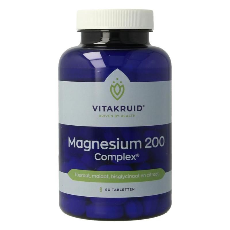 Vitakruid Vitakruid Magnesium 200 Complex Tauraat Malaat Bis - 90tb