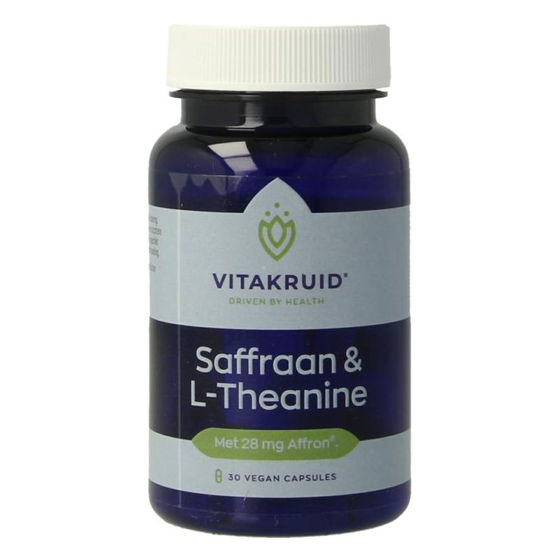Vitakruid Vitakruid Saffraan 28mg (AffronÂ®) & L-Theanine - 30vcp