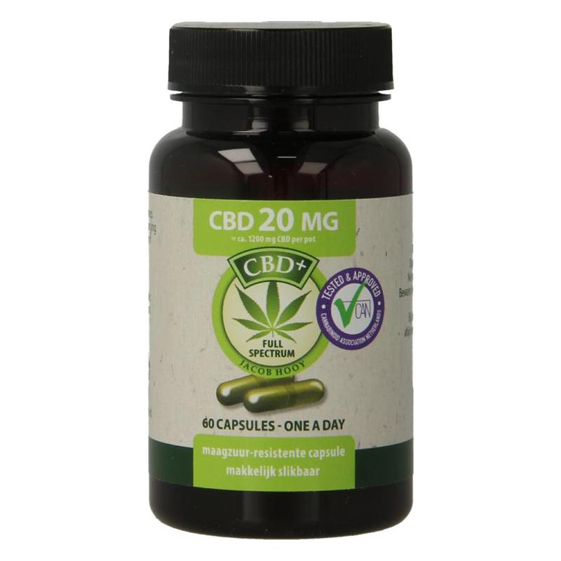Jacob hooy Jacob Hooy CBD CAPS 60ST 20MG - 60cp
