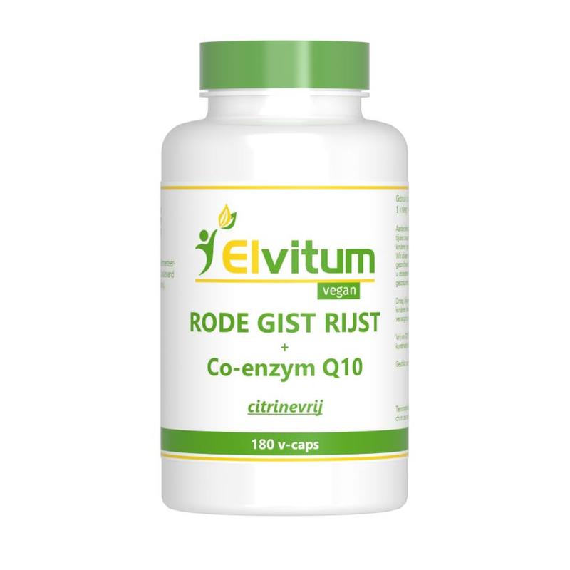 Elvitum Elvitum Rode Gist Rijst + Q10 - 180vcp
