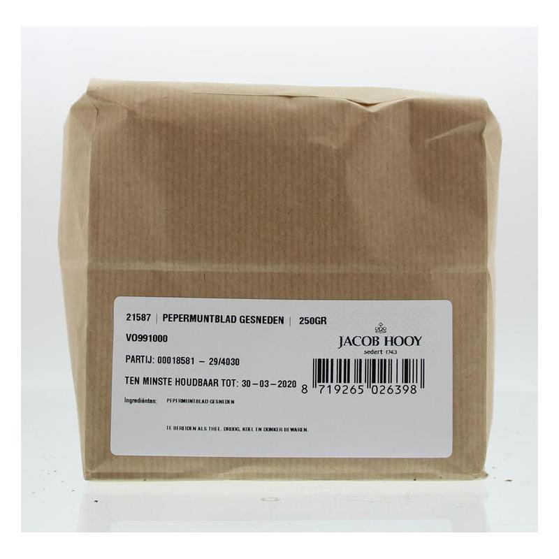 Jacob hooy jacob Hooy PEPERMUNTBLAD GESNEDEN - 250gr