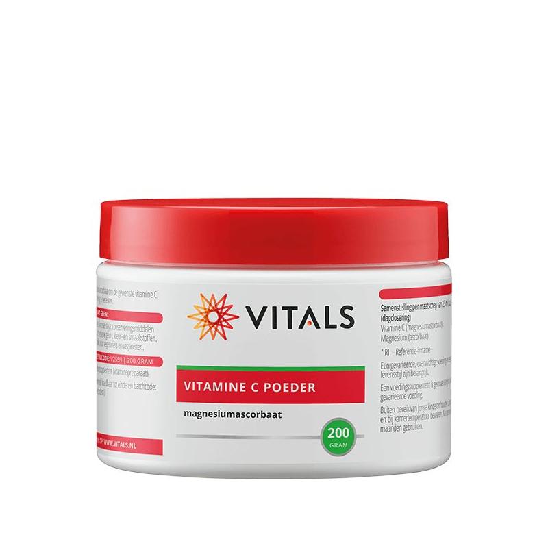 Vitals Vitals Vitamine C poeder (magnesiumascorbaat) - 200gr