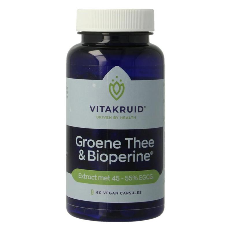 Vitakruid Vitakruid Groene Thee & BioperineÂ®  >50% EGCG - 60vcp