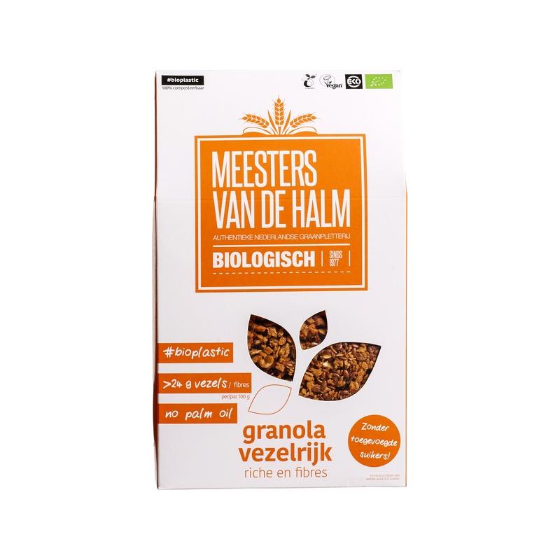 Meesters van de halm Meesters van de Halm Granola Vezelrijk 27gram Vezels Bio - 350gr