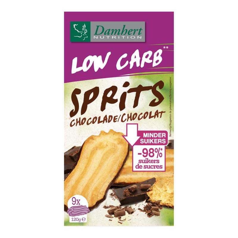 Damhert Damhert Low carb Sprits Chocolade - 120gr