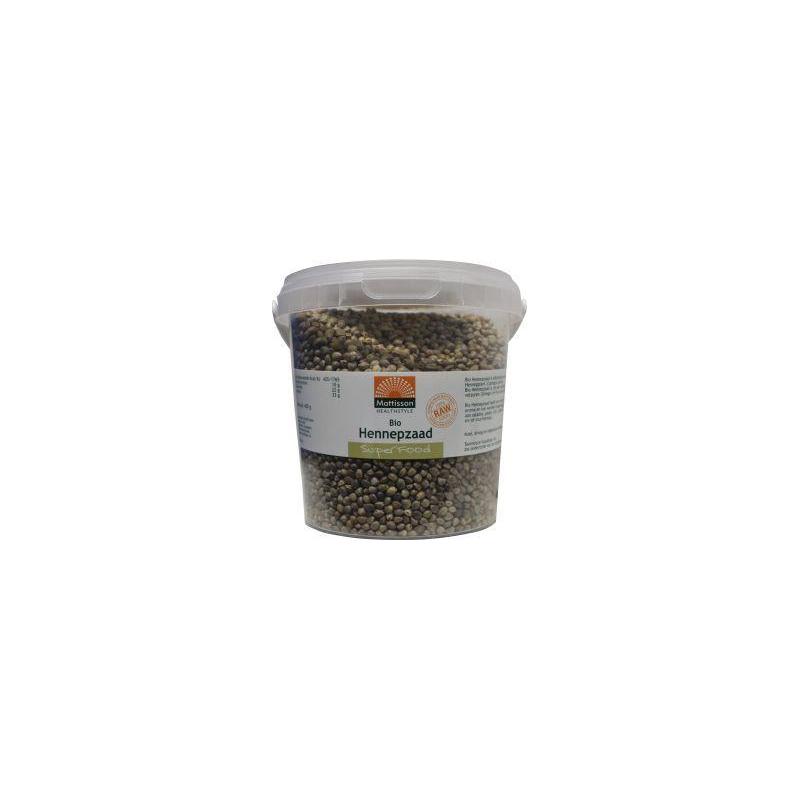 Mattisson Mattisson Bio Hennepzaad Ongepeld Raw 400g - 400gr