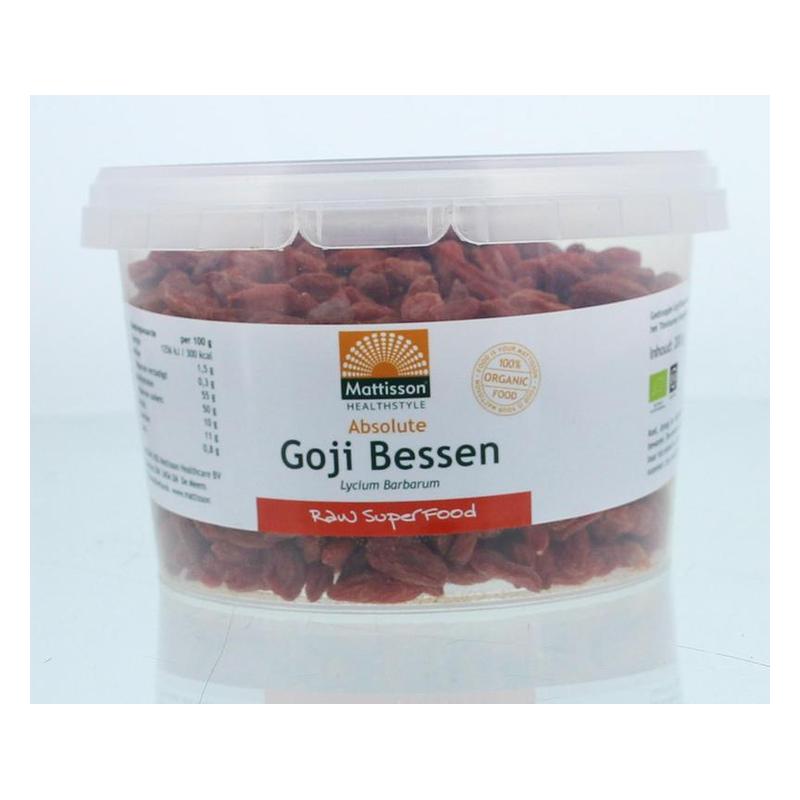 Mattisson Mattisson Absolute Goji Bessen Gedroogd Bio 200g - 200gr