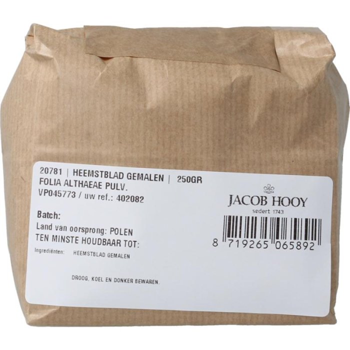 Jacob hooy jacob Hooy HEEMSTBLAD GEMALEN - 250gr