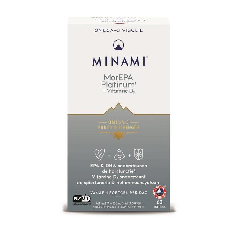 Minami Minami MorEPA Platinum+ Vitamine D3 - 60sft