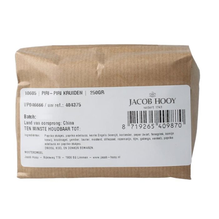 Jacob hooy jacob Hooy PIRI-PIRI KRUIDEN - 250gr