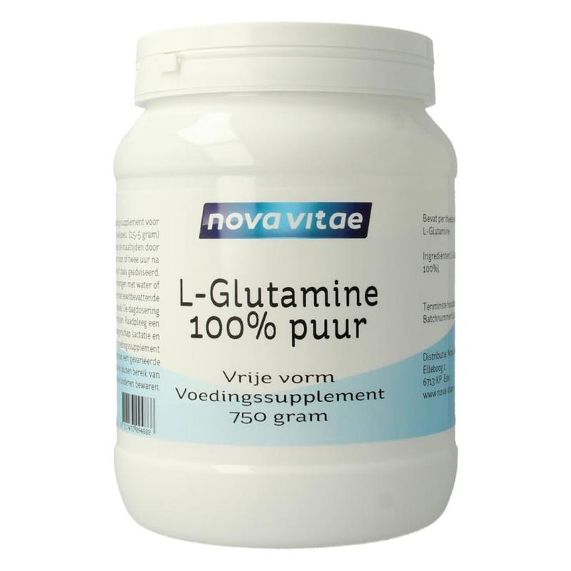 Nova vitae Nova Vitae L-Glutamine 100% puur - 750gr