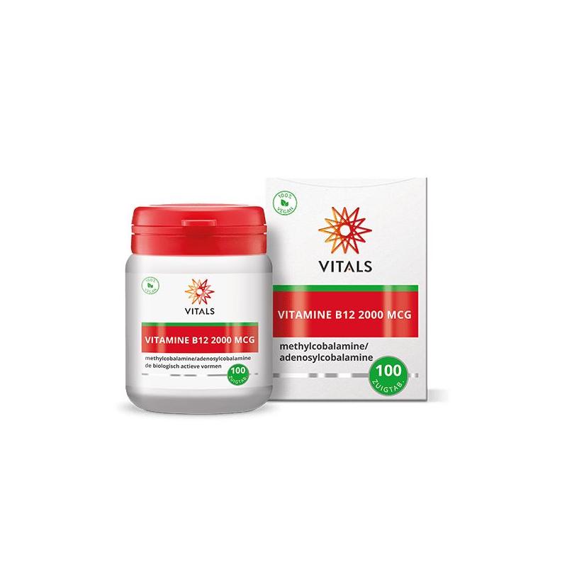 Vitals Vitals Vitamine B12 2000mcg methyl/adenosylcoba - 100ztb