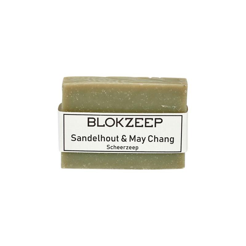 Blokzeep blokzeep Natuur scheerzeep Sandelhout&May Chang - 100gr