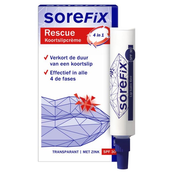 Sorefix SoreFix Rescue Koortslipcrème 6ml - 6ml