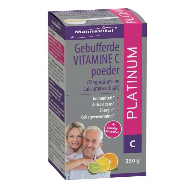 Mannavital Mannavital Vitamine C Gebufferde poeder - 250gr