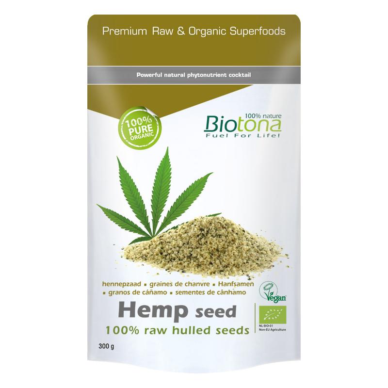Biotona Biotona Hemp seed Raw 300 g BIO - 300gr
