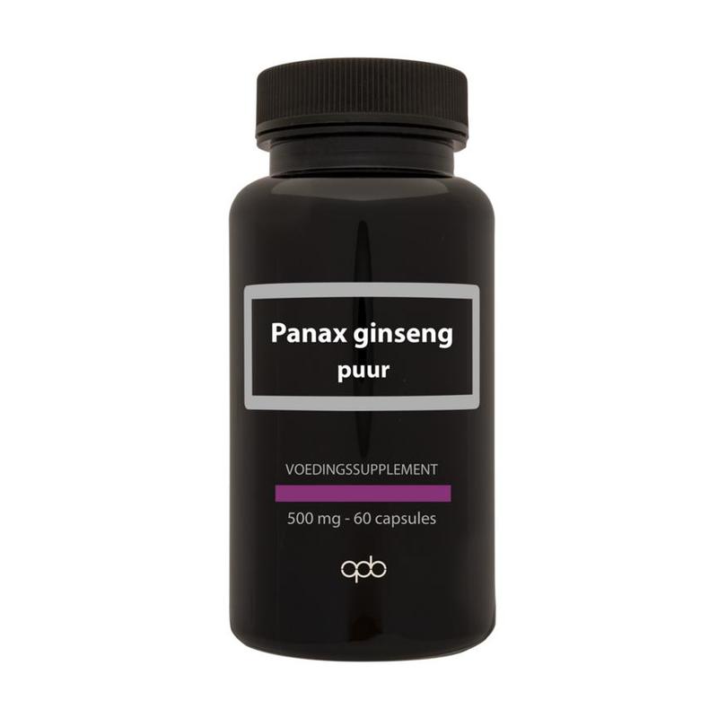 Apb holland APB Holland Panax ginseng 500 mg puur - 60vcp