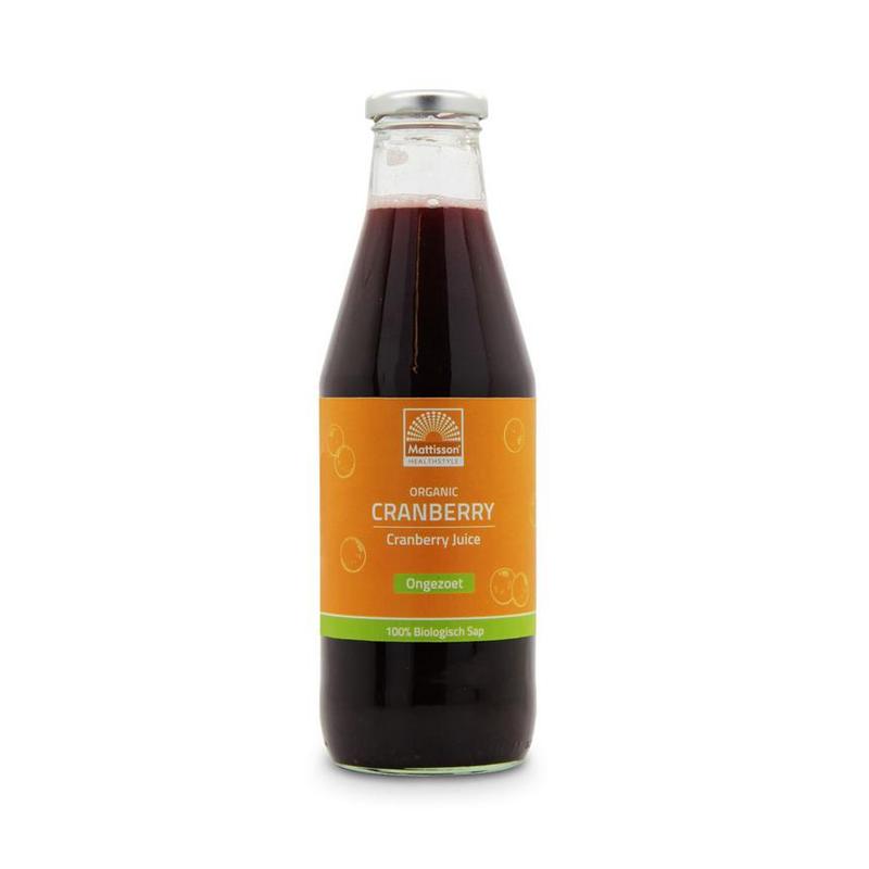 Mattisson Mattisson Org Cranberry sap puur 750ml - 750ml