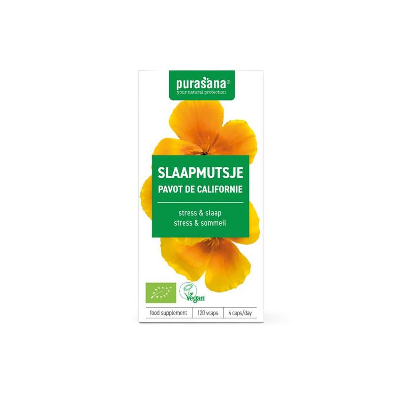 Purasana PURASANA Slaapmutsje 240 mg 120 Vcaps BIO - 120vcp