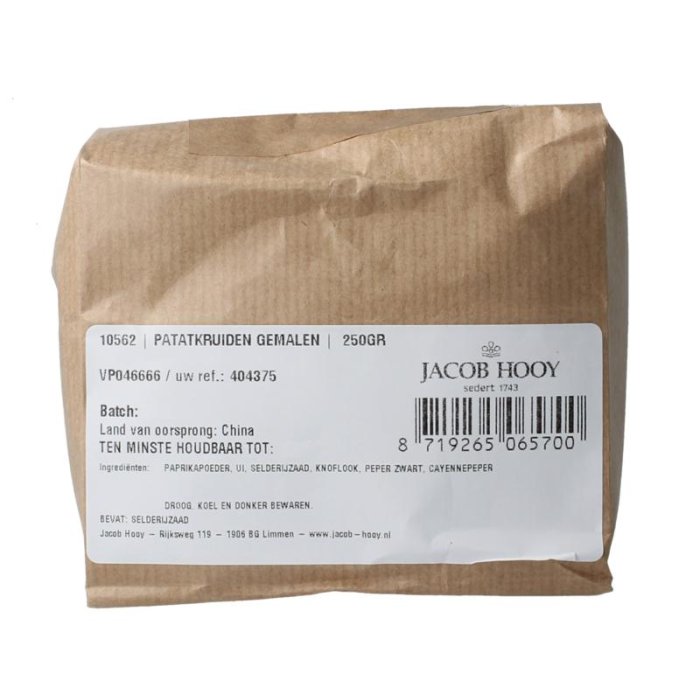 Jacob hooy jacob Hooy PATATKRUIDEN GEMALEN - 250gr