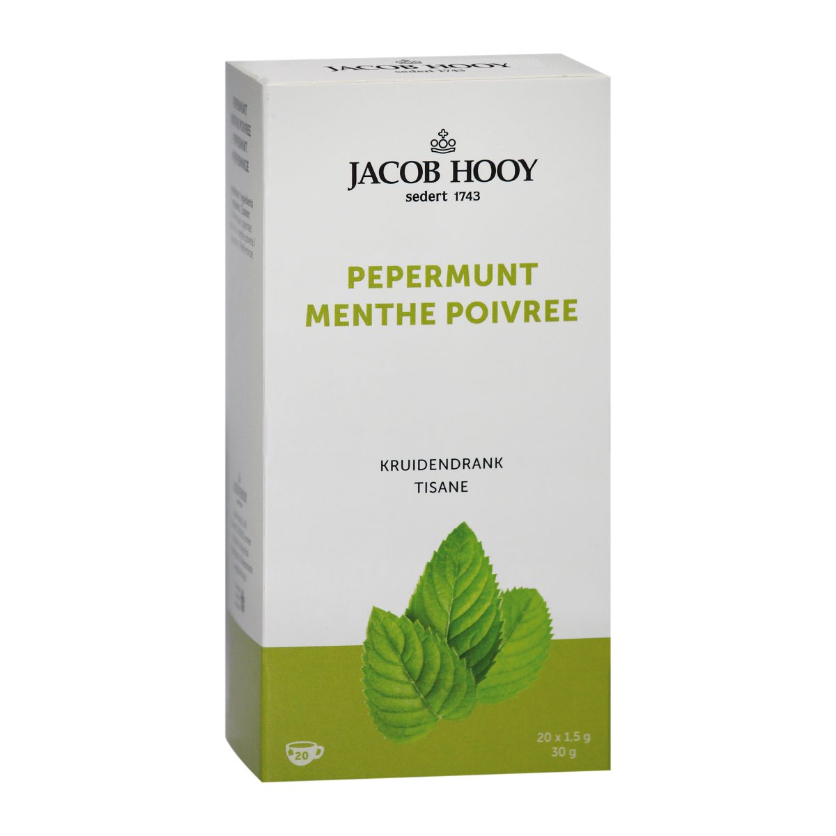 Jacob hooy Jacob Hooy Theezakjes PEPERMUNT - 20zk