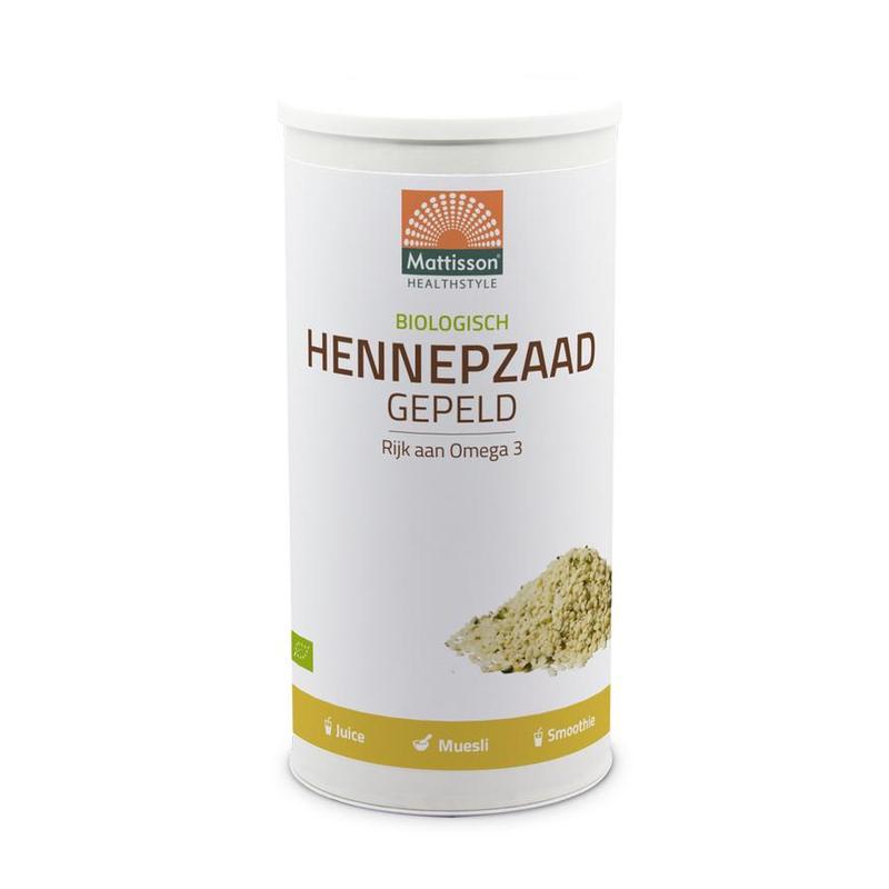 Mattisson Mattisson Bio Hennepzaad Gepeld 800g - 800gr
