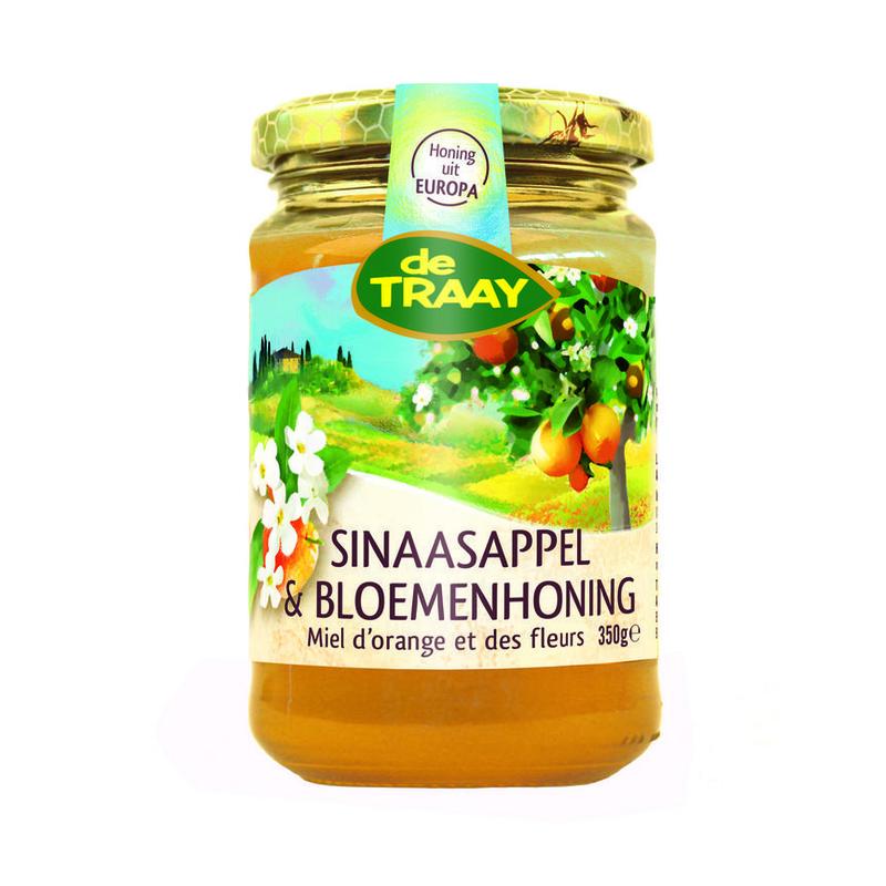Traay honing Traay Honing SINAASAPPEL & BLOEMEN HONING 350G - 350gr
